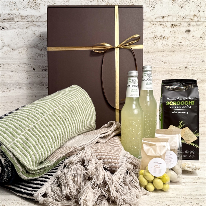 Gaver med recycled plaider og håndklæder