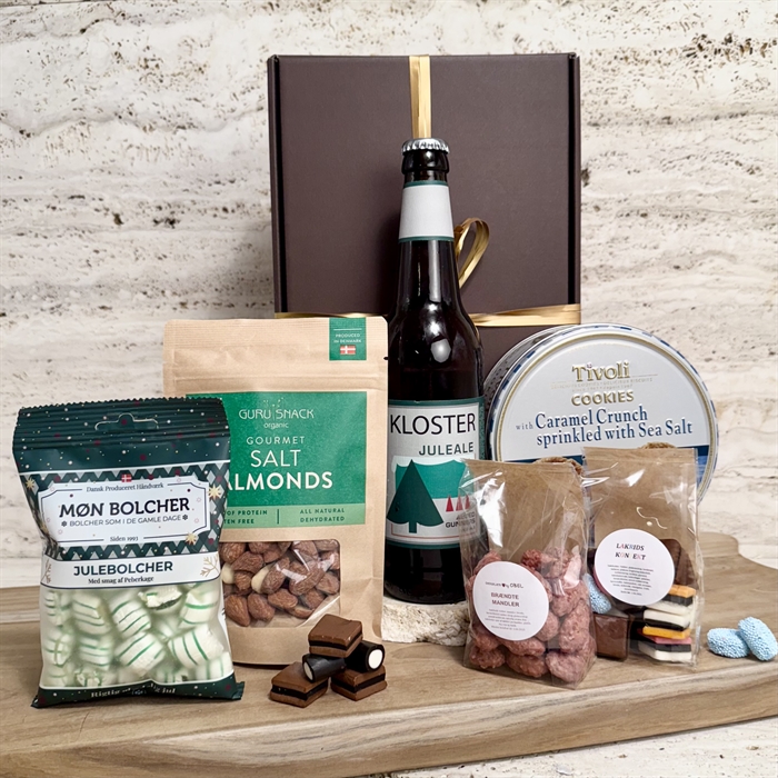 Gavekurve med øl og gløgg