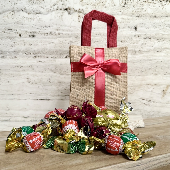 Blandede godter i julesække