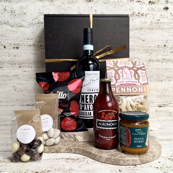 Gavekurve med vin og Bobler