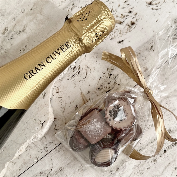 Gaver med Champagne & Bobler